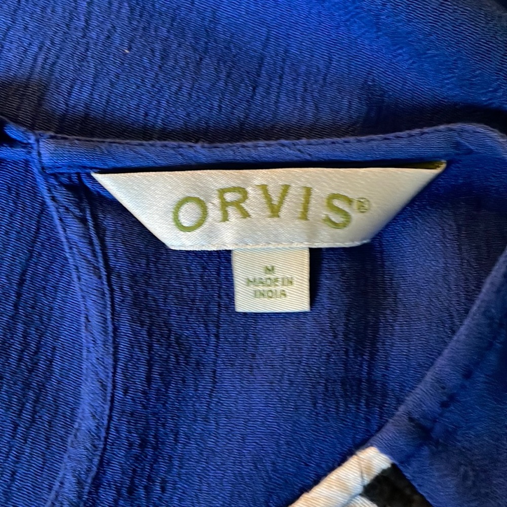 Orvis Embroidered Aztec Top M - Picture 6 of 11